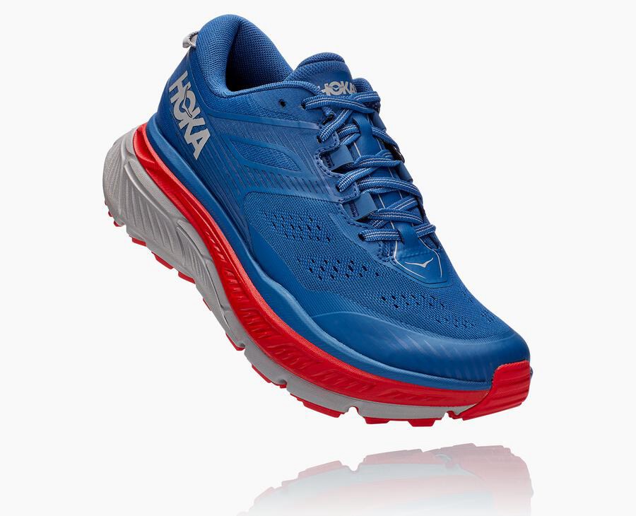 Trail Shoes Mens - Hoka One One Stinson Atr 6 - Blue - UMSJOEW-49